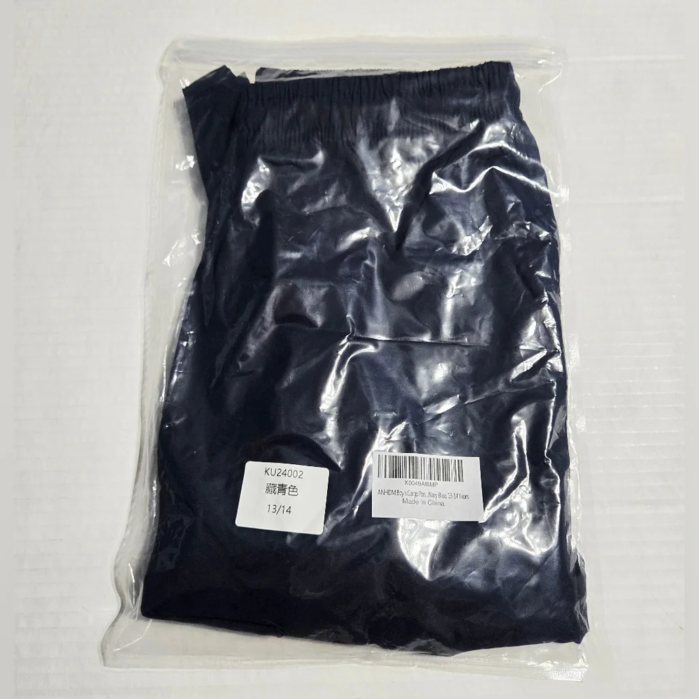 Cargo Jogger‎ Youth Quick Dry Athletic Pants Lightweight Pocket 13-14 NEW